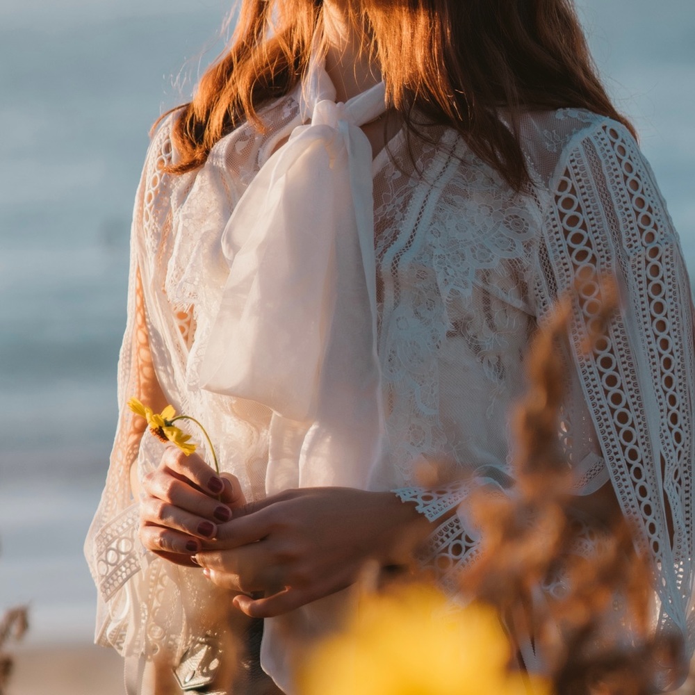 Self portrait lace blouse